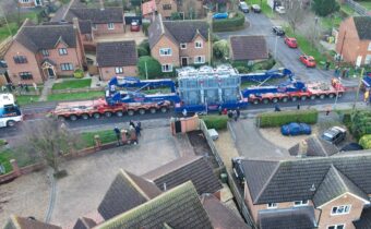 Collett delivers two transformers to Biggleswade substation