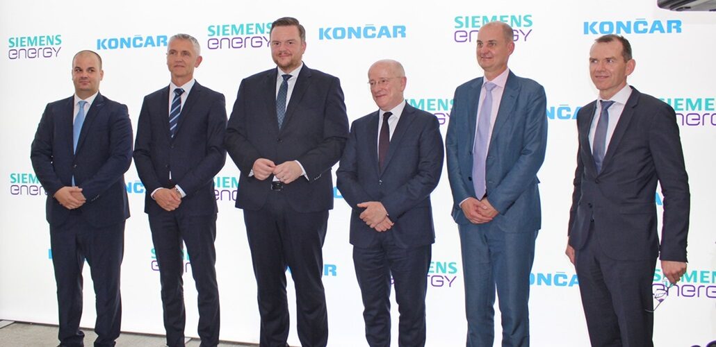 KONČAR and Siemens Energy’s new joint venture Josip Lasić, Gordan Kolak, Marko Primorac, Christian Hellbach, Tim Holt, Stefan Klaassen
