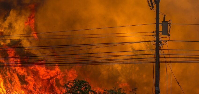 Transformer fire at a substation in Nigeria