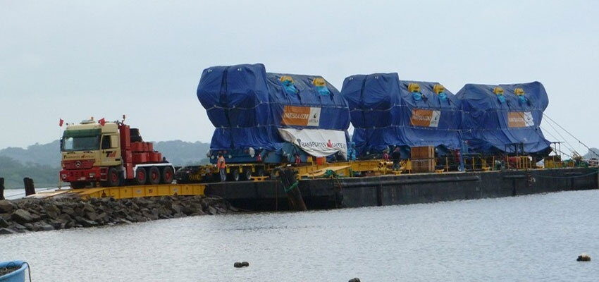 Power plant equipment moved from Europe to Panama