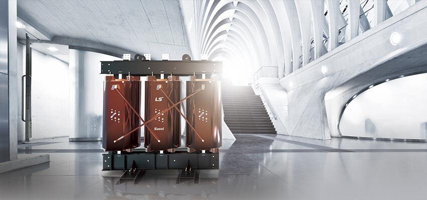 Earthquake-proof cast-resin transformer