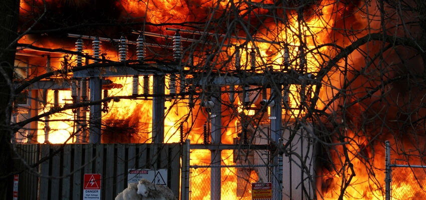 Thornwood Con Ed substation fire causes transformer oil spillage