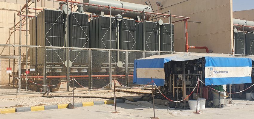 On-load integrated treatment of giant power transformers in a severe scenario