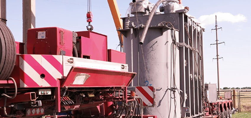 Large transformer on the way to the Briggs Road substation 755a09762452d6eb5c314d532540d319