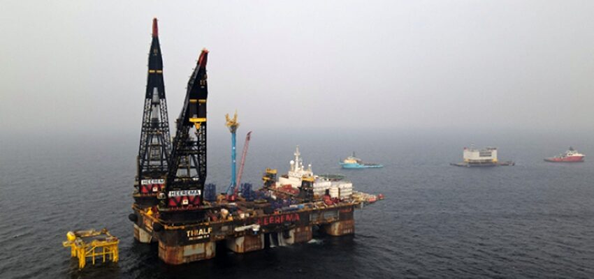 Baltic Eagle gets substation topside Baltic Eagle topside installed