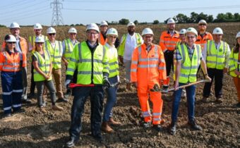 Breaking the ground at Biggleswade for new electricity infrastructure