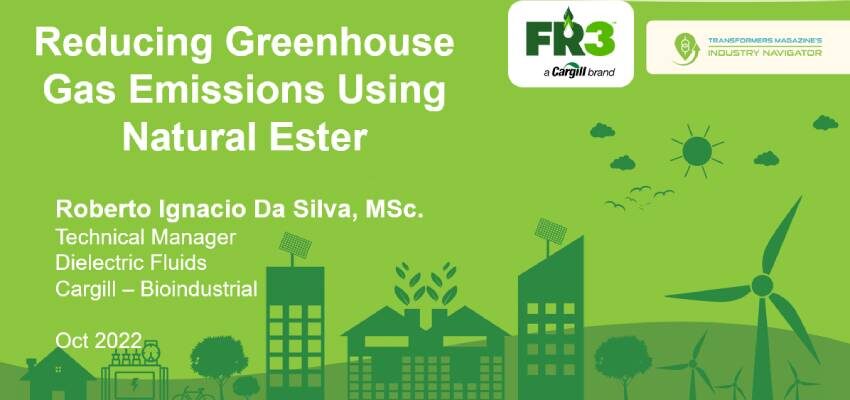 Cargill presentation: Reducing Greenhouse Gas Emissions Using Natural Ester Cargill illustration 850 x 400 px