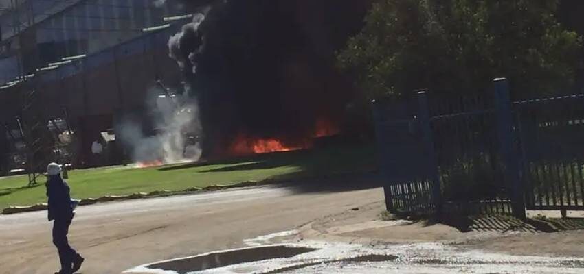 Transformer explodes at Eskom’s Camden power station transformer