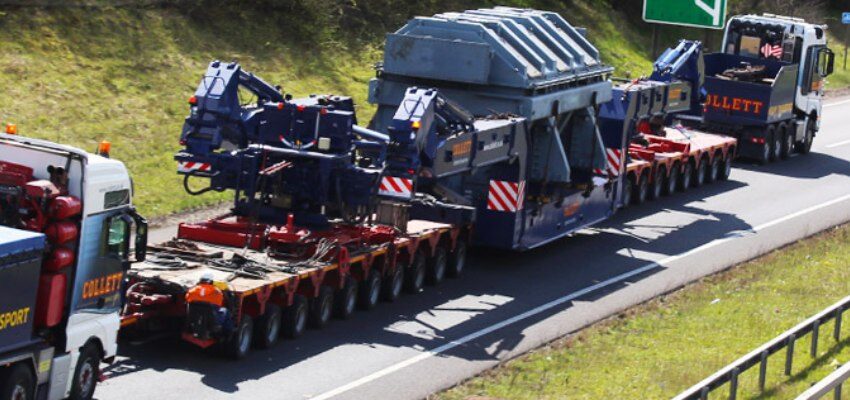 172 T transformer for Collett’s new girder bridge Collett heavy transport transformer