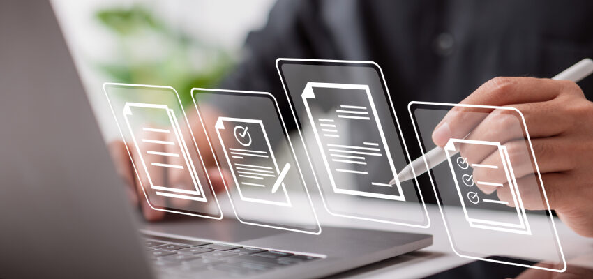 Contract management: researching interests and planning the most suitable format for our students Contract management survey 2023 - 850 x 400 px illustration