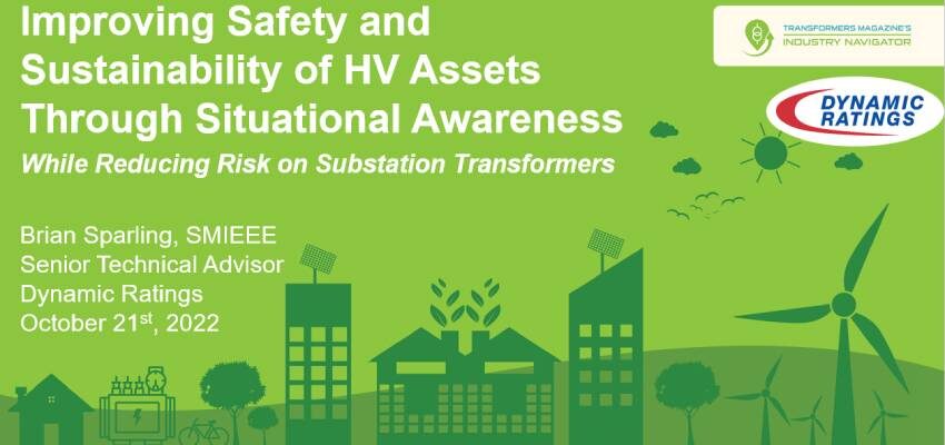 Dynamic Ratings presentation: Improving safety and sustainability of HV assets through situational awareness Dynamic Ratings - illustration 850 x 400 px