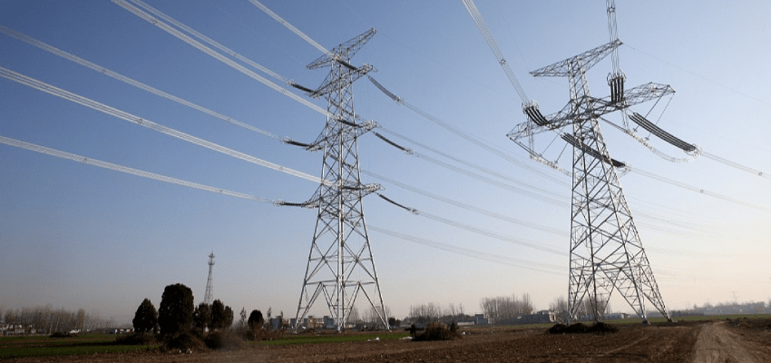 800 kV transmission line crosses SW China EHVDC transmission line