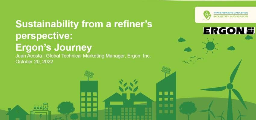 Ergon presentation: Sustainability from a refiner’s perspective: Ergon’s Journey Ergon illustration - 850 x 400 px