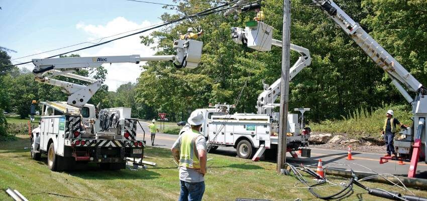 Eversource rebuild grid following tropical storm Eversource Connecticut