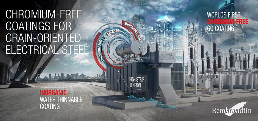 Chromium-free coatings for grain-oriented electrical steel