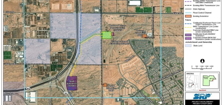 SRP proposes mesa-based transmission line and substation Project Huckleberry power line