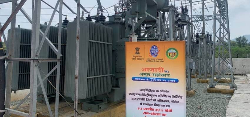New substation commissioned in UT Jammu and Kashmir