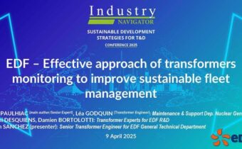 Jean Sanchez, EDF: Effective approach of transformers monitoring to improve sustainable fleet management