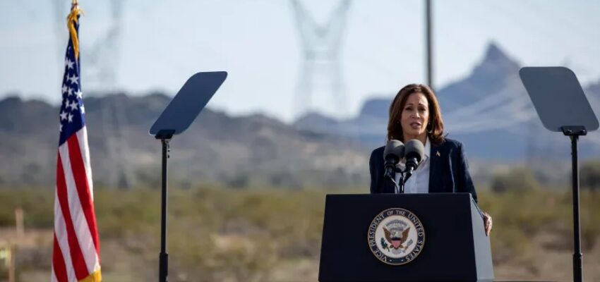 VP Harris promotes power transmission line between Arizona and California