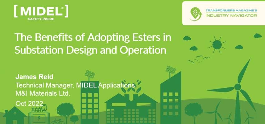 M&I presentation: The benefits of adopting esters in substation design and operation M&I illustration - 850 x 400 px