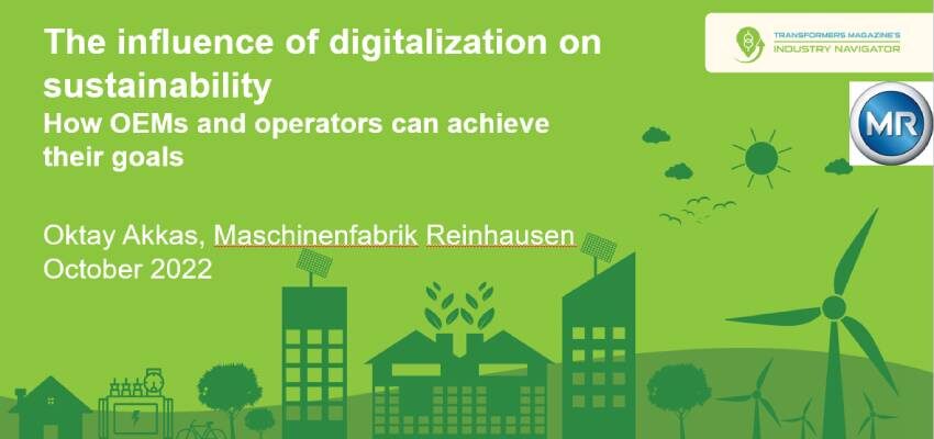 MR presentation: The influence of digitalization on sustainability – How OEMs and operators can achieve their goals MR illustration 850 x 400 px