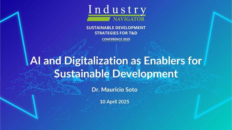 Dr. Mauricio Soto, Hitachi Energy – AI and Digitalization as Enablers for Sustainable Development