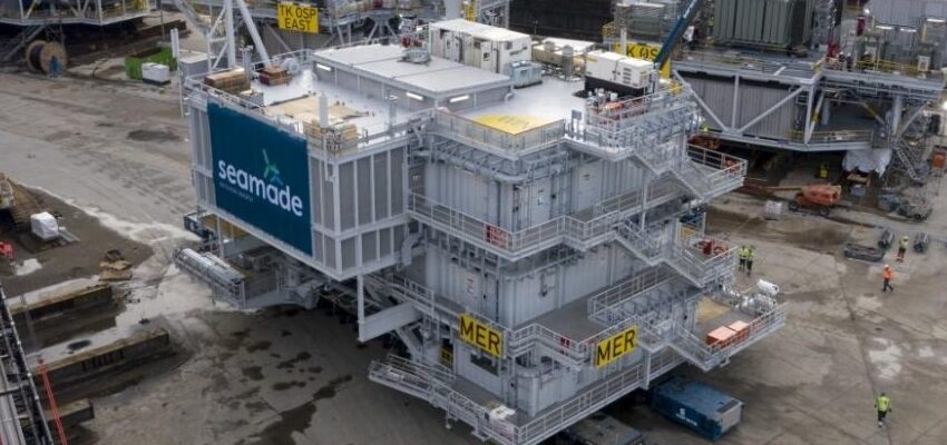 Mermaid offshore substation ready for installation Mermaid, Offshore Wind