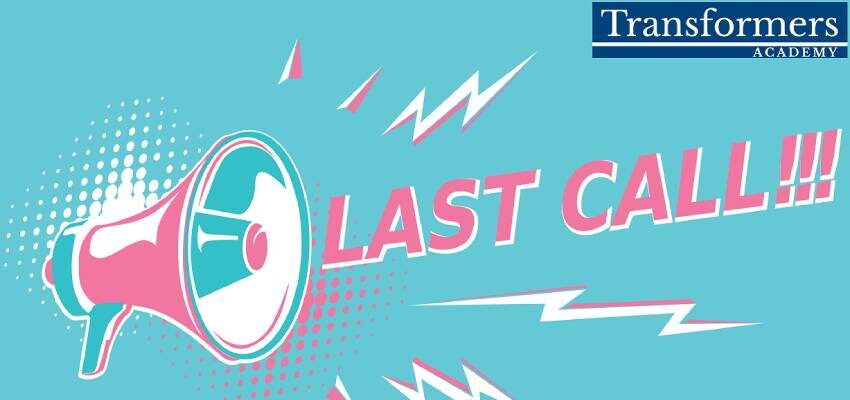 Last call to attend this week’s TA courses! Last call - L2 TCA 6, TO 3 and Online Assessment 2