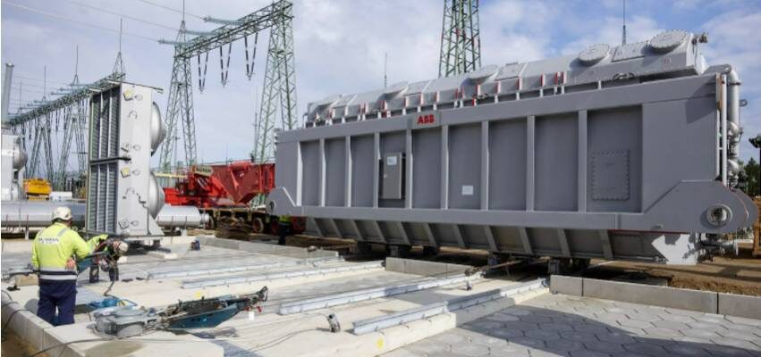 New transformers delivered to the Lubmin substation in recent months