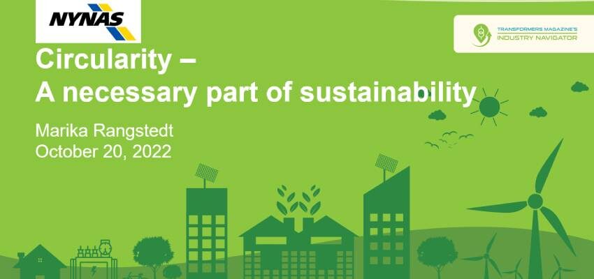 Nynas presentation: Circularity – A necessary part of sustainability Nynas illustration 850 x 400 px