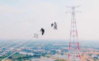 Power transmission towers China