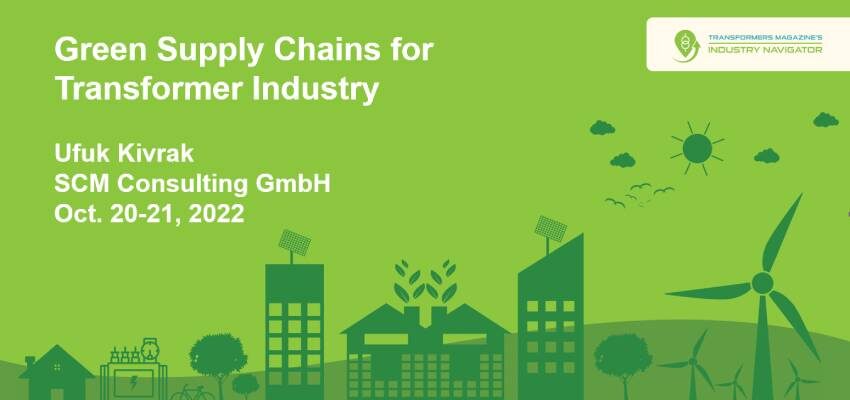 SCM Consulting presentation: Green supply chains for transformer industry SCM consulting - illustration 850 x 400 px