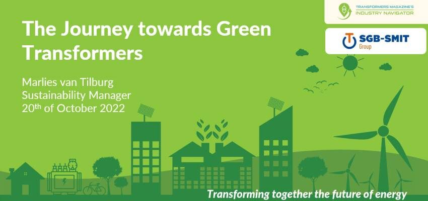 SGB-SMIT presentation: The Journey towards Green Transformers SGB-SMIT illustration 850 x 400