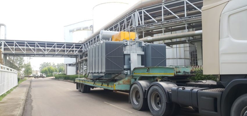 Second transformer delivery set for Kintore 400 kV project SSEN transformer delivery Kintore substation