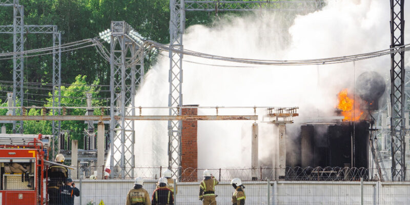 因弗内斯变电站火灾导致停电 Substation fire in Inverness causes power outage