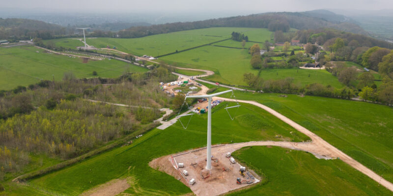 T-pylons on Hinkley Connection Project erected T-pylons on Hinkley Connection Project erected