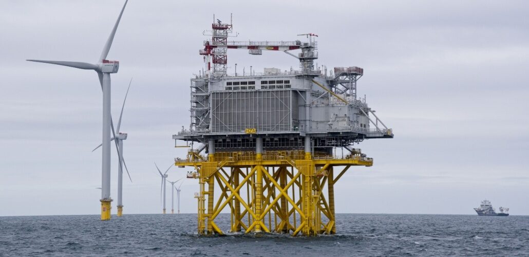 Baltic Power substation topsides in Denmark for outfitting Baltic Power substation topsides in Denmark for outfitting
