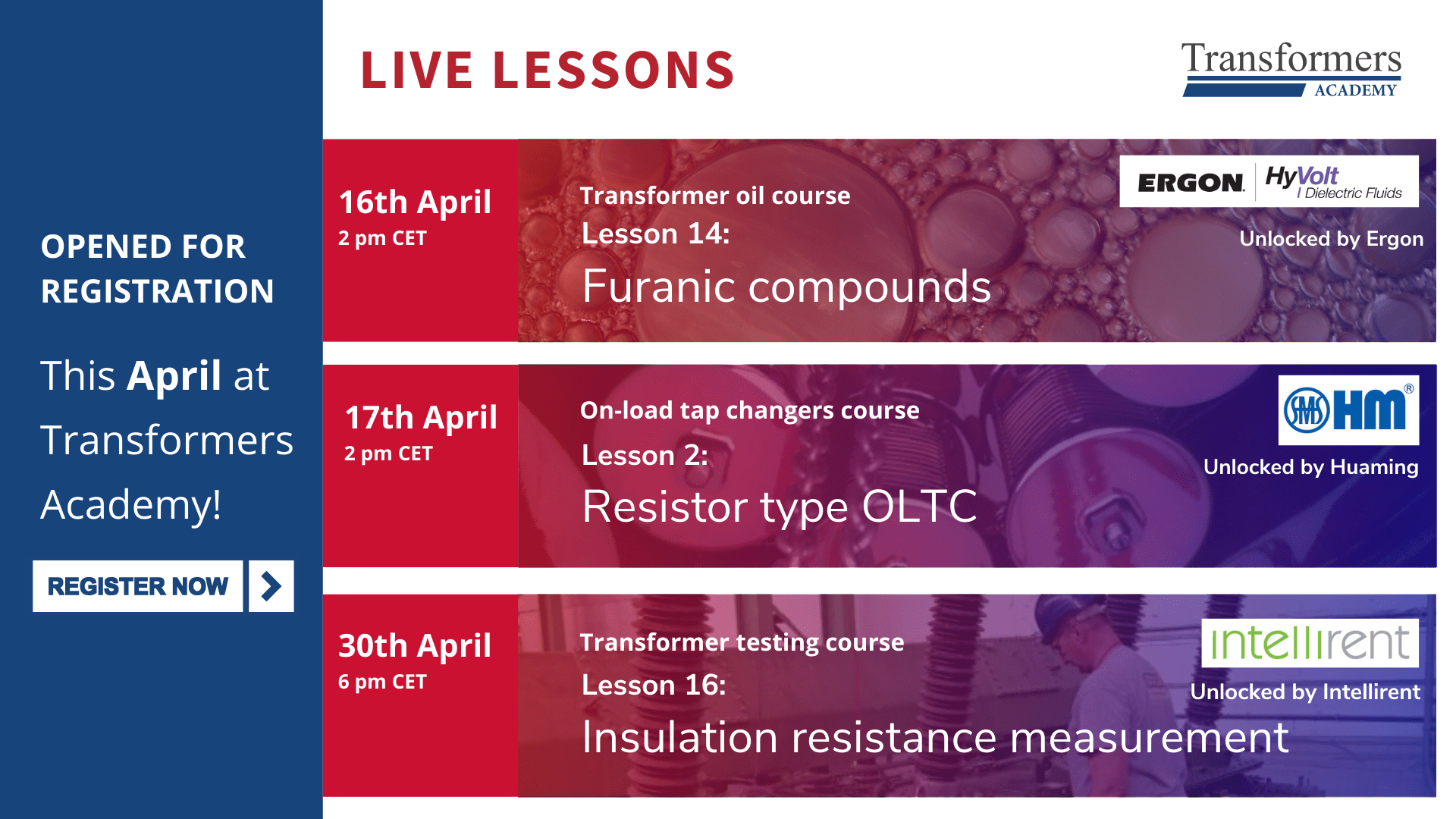 This April at Transformers Academy!