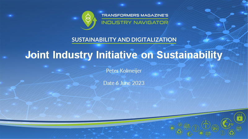 Peter Kolmeijer, DNV: Joint Industry Initiative on Sustainability DNV