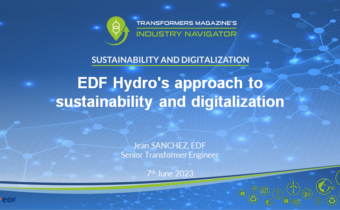 Jean Sanchez, EDF: Transformer monitoring and sustainability outlook in EDF hydro EDF