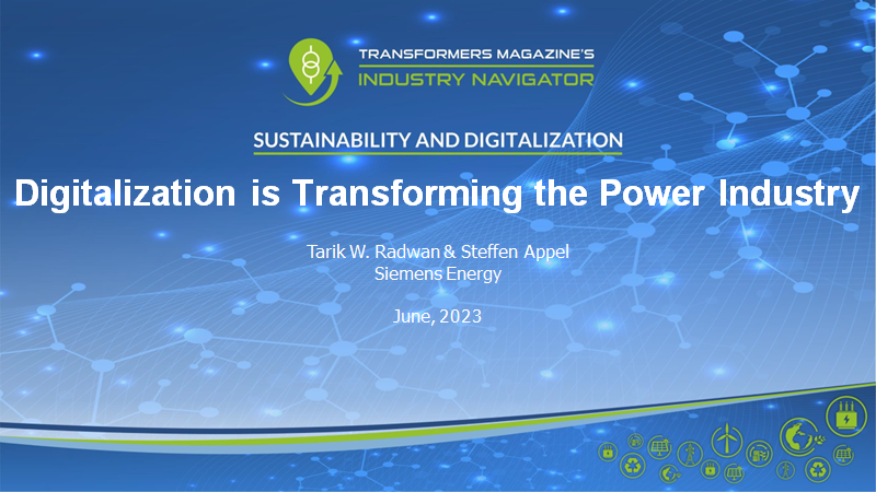 Tarik Radwan, Steffen Appel, Siemens Energy: Digitalization is transforming the power industry Siemens Energy