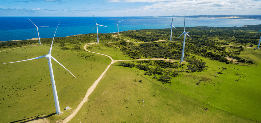 Iberdrola begins construction of hybrid wind-solar power plant in Australia Wind turbines