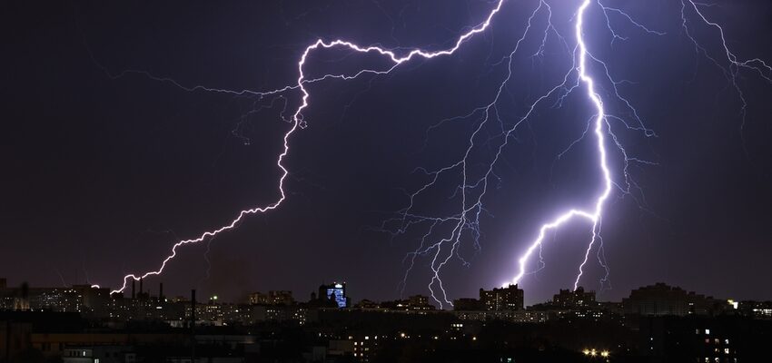 Lightning strikes hits transformer causing damage