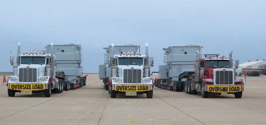 Three SPX transformers transported to OXY South Hobbs Plant