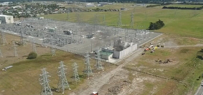 Transformer fire in Christchurch day after earthquake