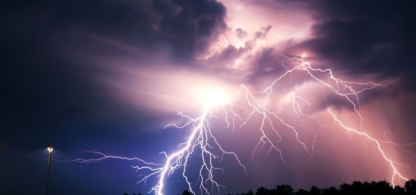 Storm caused transformer fire