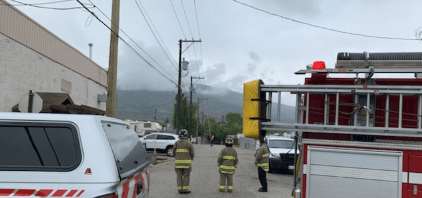 Falling transformer causes explosion in Osoyoos burning transformer