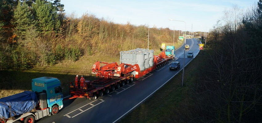 Power transformer rolls through Lehigh County on way to new PPL substation f886601d84b861950b399355947b6811