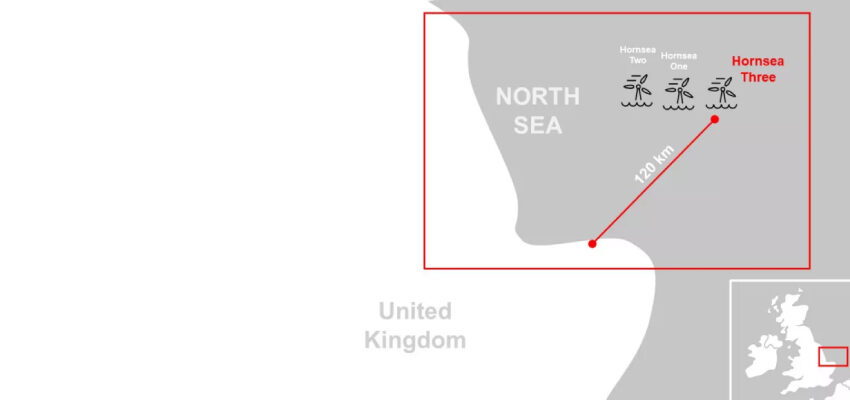 Hitachi Energy to connect offshore wind farm to UK grid hornsea-3-map-1