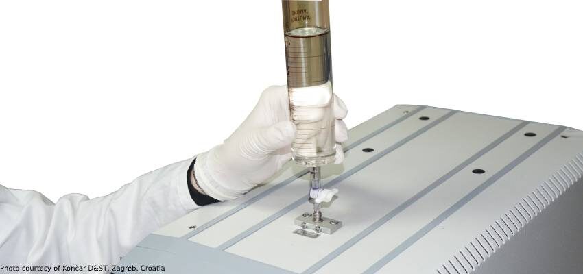 DGA course – e-lesson #2 – Sampling oil for DGA, consideration on frequencies and sampling safety aspects Image courtesy by Končar D&ST
